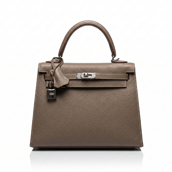 ケリー25 エトゥープ シルバー金具